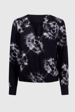 Pattern Batic Blouse Black