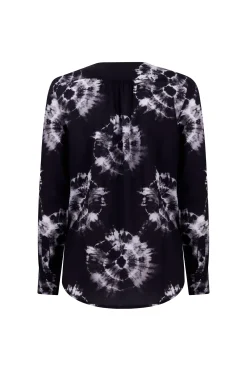 Pattern Batic Blouse Black