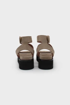 Plateau Sandals Dessert Babysilk Suede