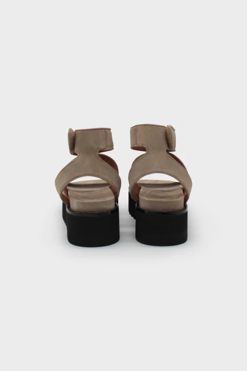 Plateau Sandals Dessert Babysilk Suede