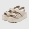 Plateau Sandals Velvet Osso