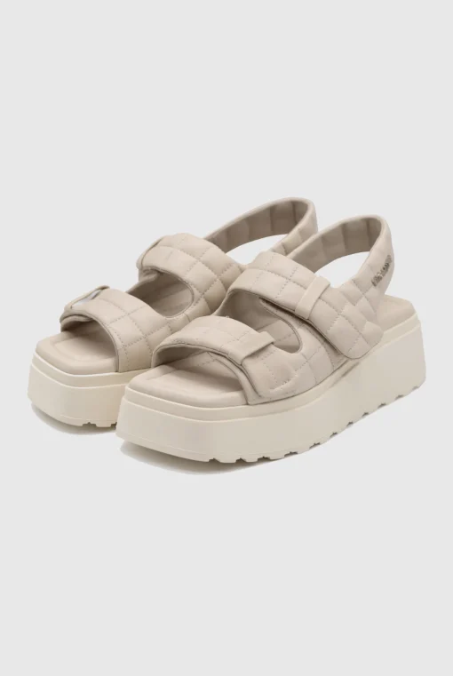 Plateau Sandals Velvet Osso