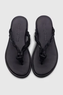 Pompoms Sandals 999 BLACK