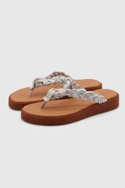 Pompoms Sandals New Natural Calf