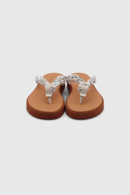 Pompoms Sandals New Natural Calf