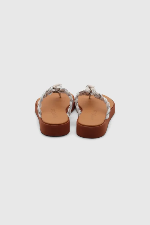 Pompoms Sandals New Natural Calf
