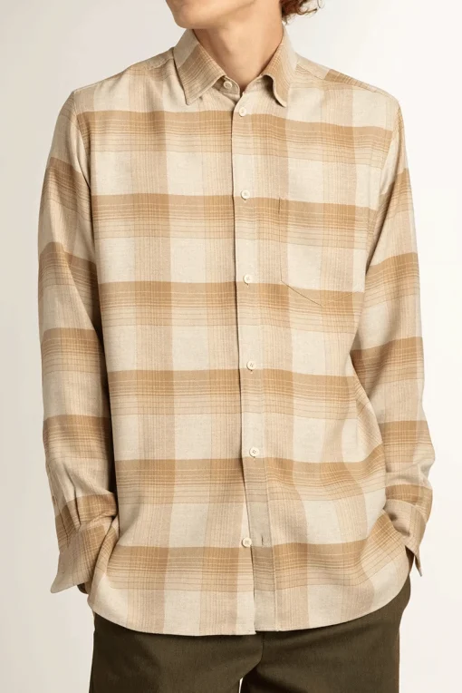 Regular Basic Shirt White Pepper/ Wet Sand