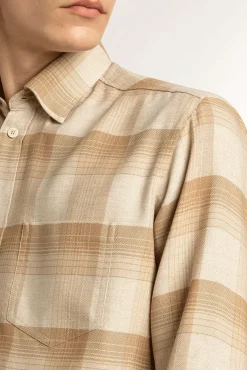 Regular Basic Shirt White Pepper/ Wet Sand