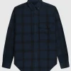 Relaxed Button Shirt Dark Night