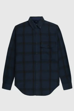 Relaxed Button Shirt Dark Night