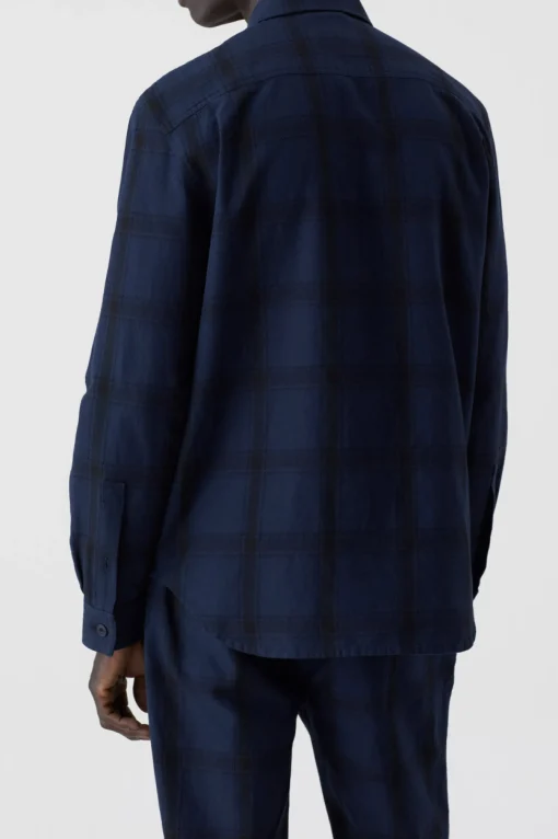 Relaxed Button Shirt Dark Night