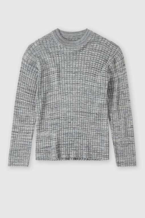 Ribbed Jumper Ash Grey