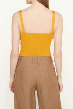 Ribbed Sweetheart Bralette Papaya