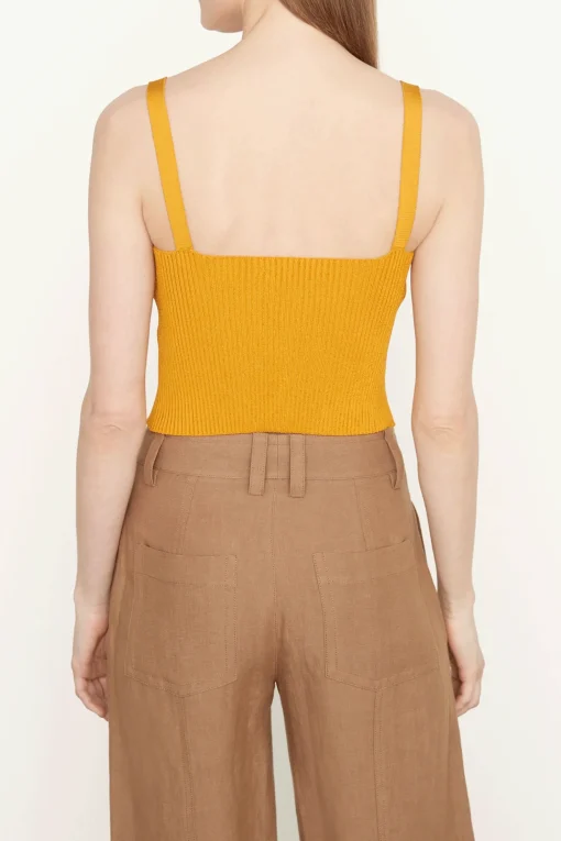 Ribbed Sweetheart Bralette Papaya