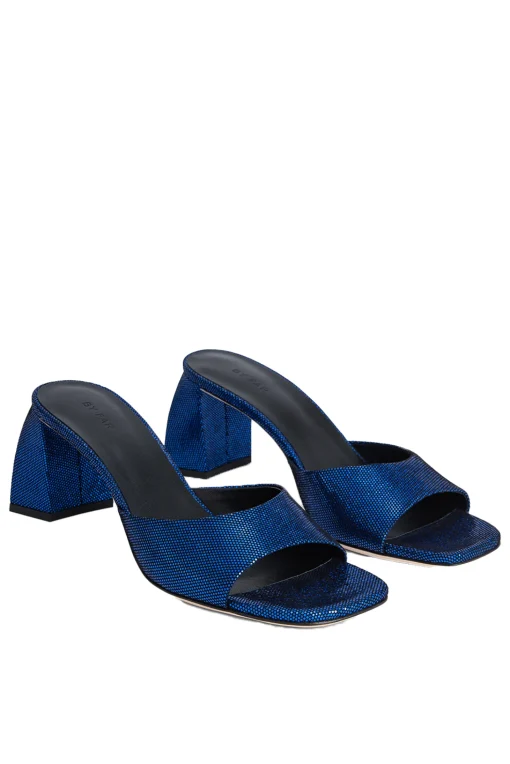 Romy Mule Blue Disco Dot