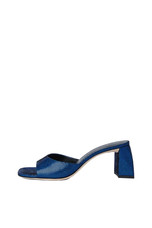 Romy Mule Blue Disco Dot