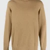 Seamless Turtleneck Sweater Camel
