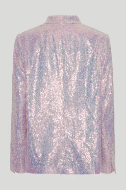 Sequin Oversized Blazer Sachet Pink