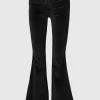 Sheridan Velvet Bell Bottom Pants Black