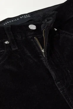Sheridan Velvet Bell Bottom Pants Black