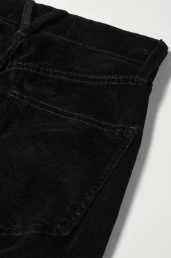 Sheridan Velvet Bell Bottom Pants Black
