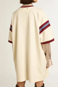 Shirt Dress Heritage White/ Windsor Wine