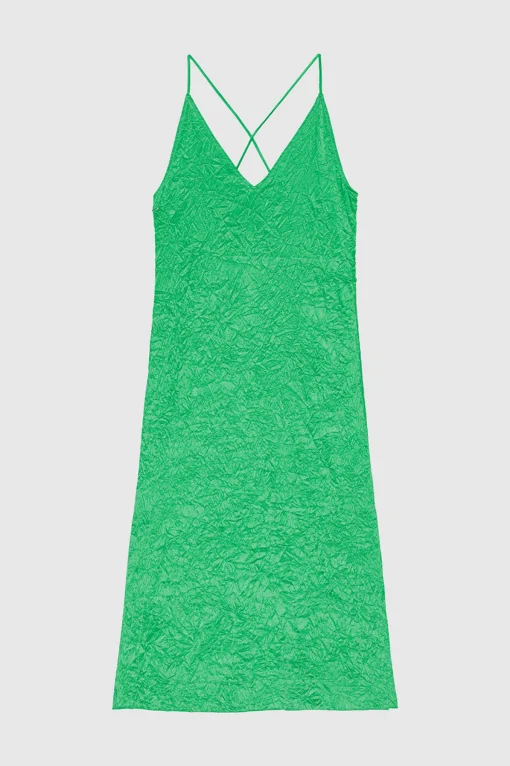SLIP DRESS Bright Green