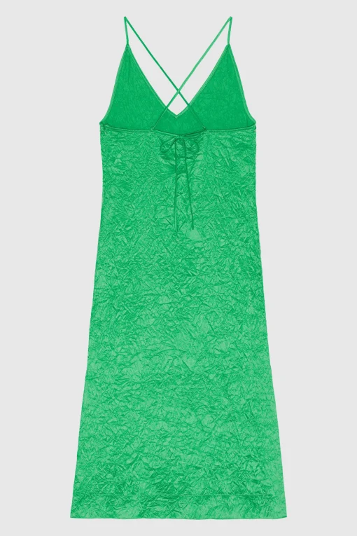 SLIP DRESS Bright Green