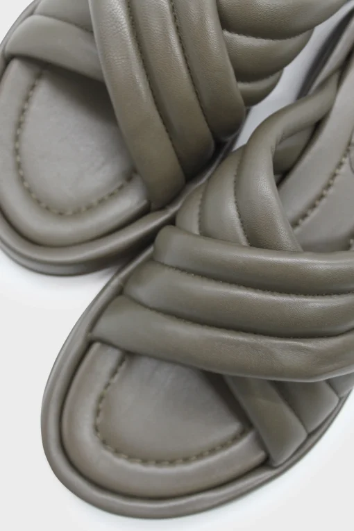 Slipper Army Green Nappa