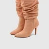 Slouchy Boots Nude