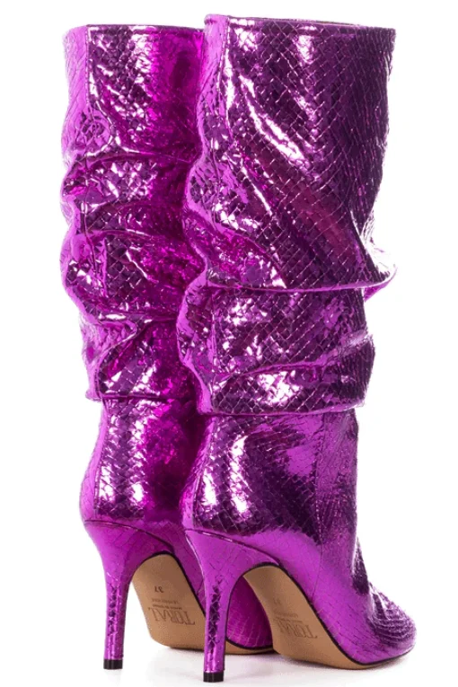 Slouchy Boots Pink