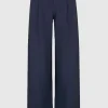 Straight Leg Pull On Pants Dark Water