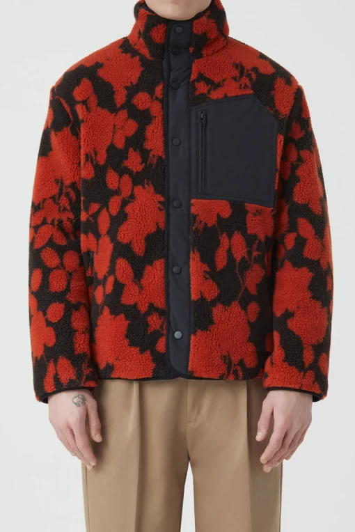 Teddy Jacket Men Ember Red