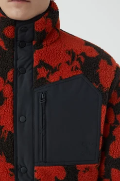 Teddy Jacket Men Ember Red