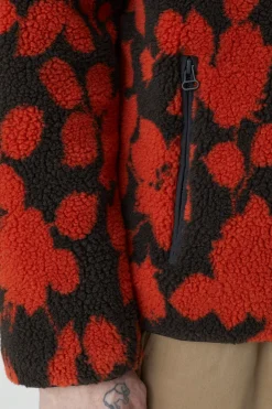 Teddy Jacket Men Ember Red