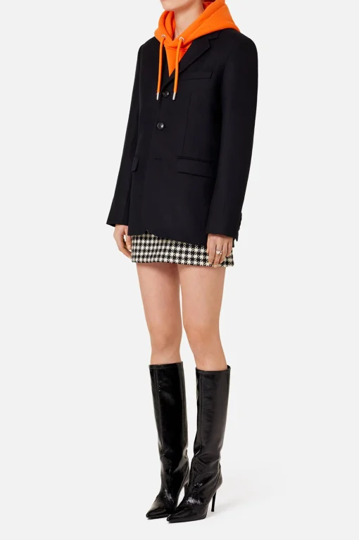 Three Buttons Jacket Black