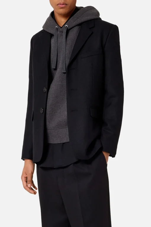Three Buttons Jacket Black