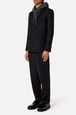 Three Buttons Jacket Black