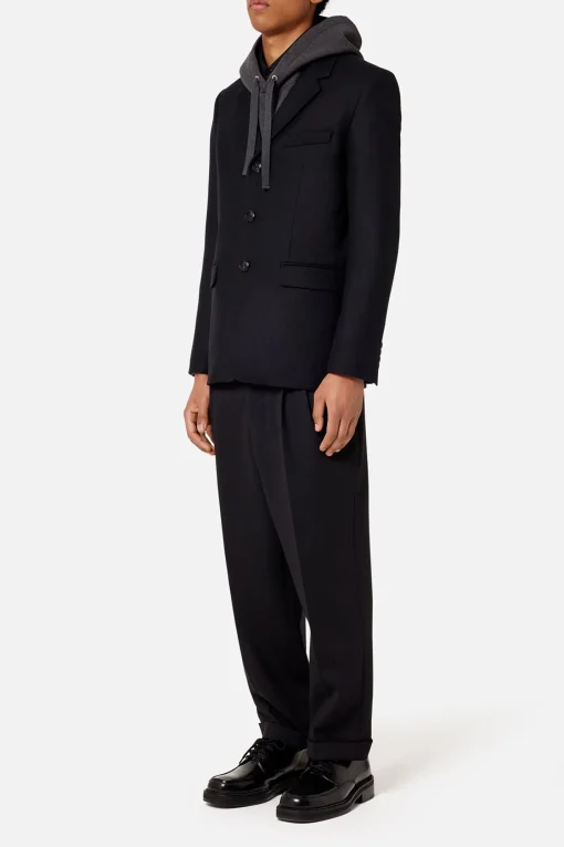 Three Buttons Jacket Black