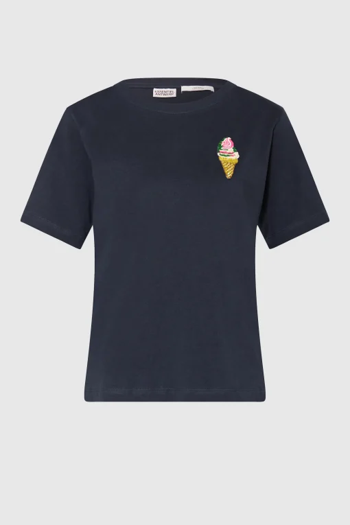 T-Shirt Hicecream Embroidered