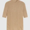 Turtleneck Shirt Brown Marble