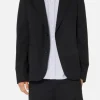 Two Buttons Jacket Black