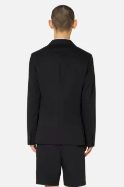 Two Buttons Jacket Black