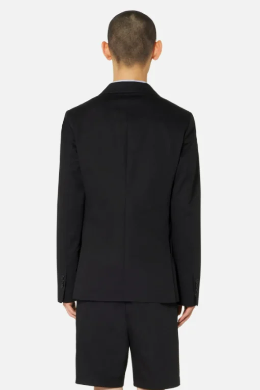 Two Buttons Jacket Black