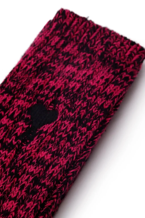 Two Tones Socks Black/ Fuchsia