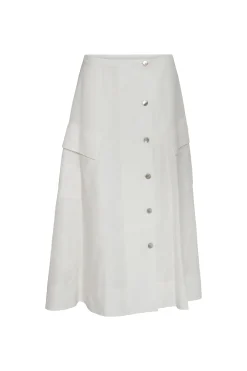 Utility Front Skirt Off White