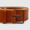 Washed Leather Belt