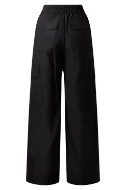 Wide Leg Cargo Pants Black