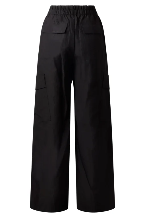 Wide Leg Cargo Pants Black