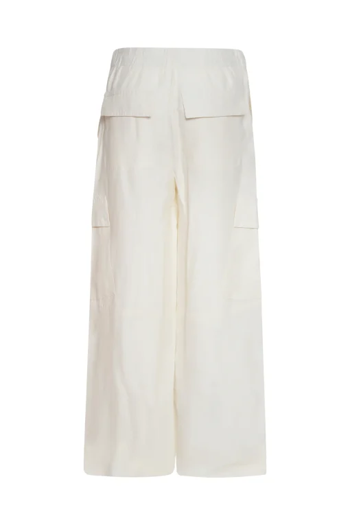 Wide Leg Cargo Pants Bone